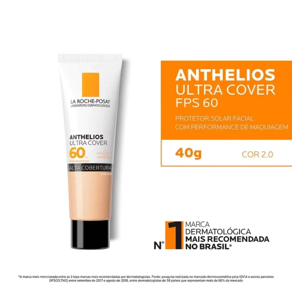 Protetor Solar Facial Anthelios Ultra Cover FPS 60 30 gramas - Image 4