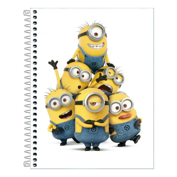 Caderno Minions Capa dura 1,10 ou 20 Matérias - Image 6