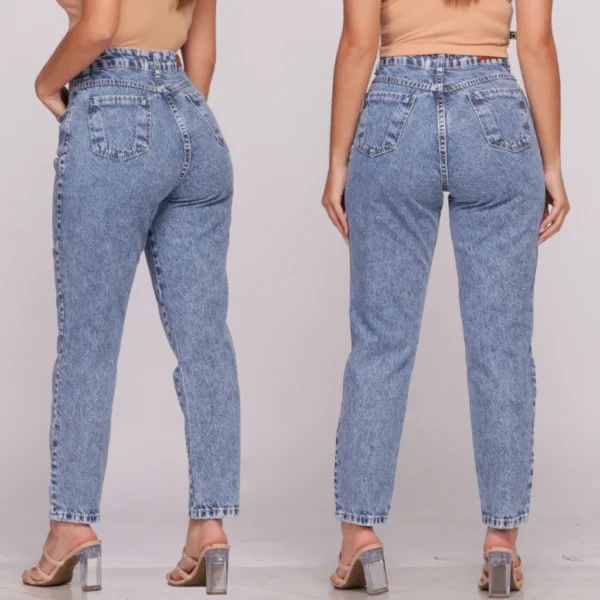 Calça Mom Jeans Cintura Alta Feminina Levanta Bumbum - Image 4