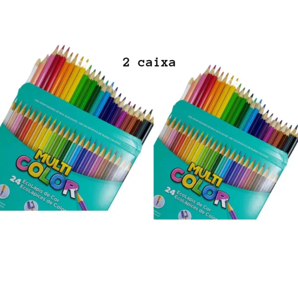 Lápis De Cor Escolar Multicolor De 12- 24 -36 Cores - Image 2