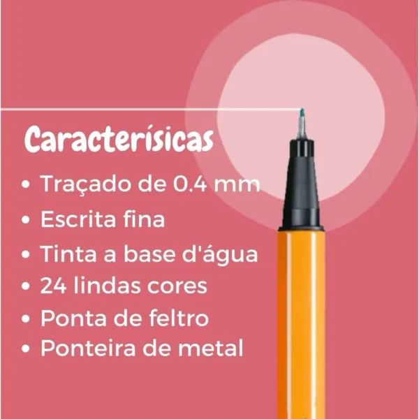 kit 6/12/18/24/36/48 Canetas Coloridas Fine Line Ponta Fina - Image 6