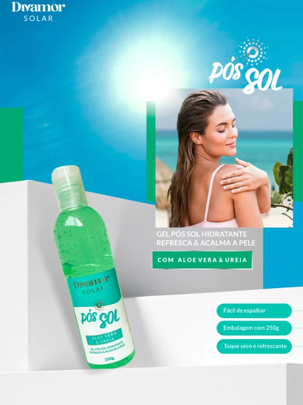 Gel Pos Sol Hidratante 250g Divamor - Image 3