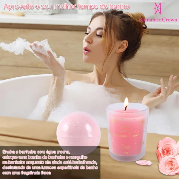 Kit Presente de Banho Feminino SPA com Copo Térmico Inox - Image 2